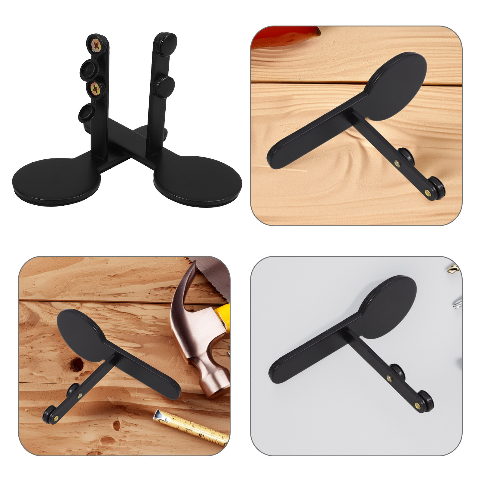 Desk Setup Desk - 1Pairs Metal Pegboard Bracket Kit Desk