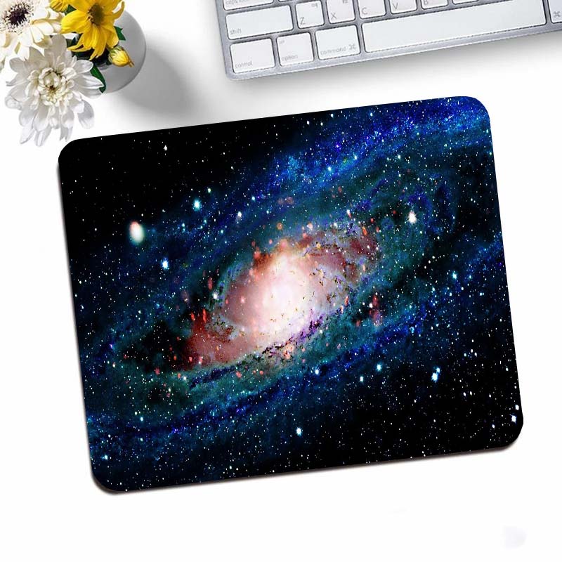 Desk Setup Mat - Galaxy Small Gaming Mouse Pad Deskmat