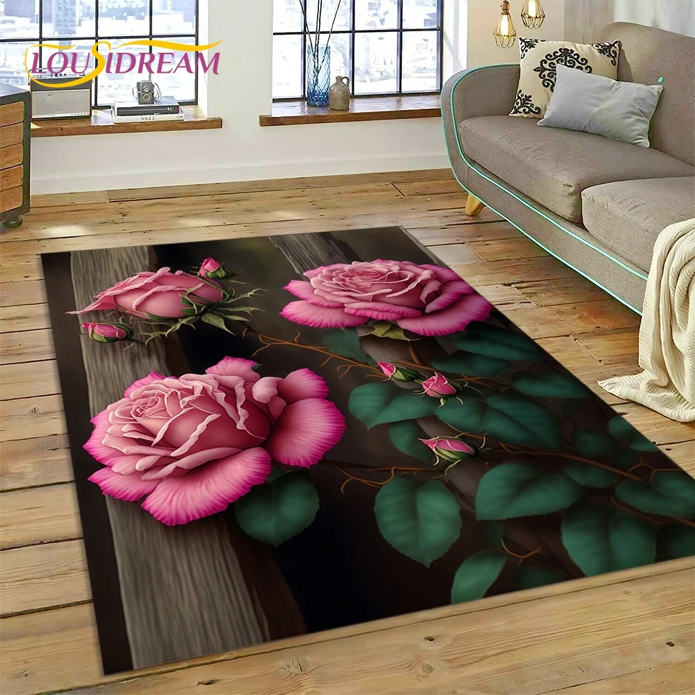 Rose Flowers Nordic Love Roman - Desk Setup Girly ulasan dan harga