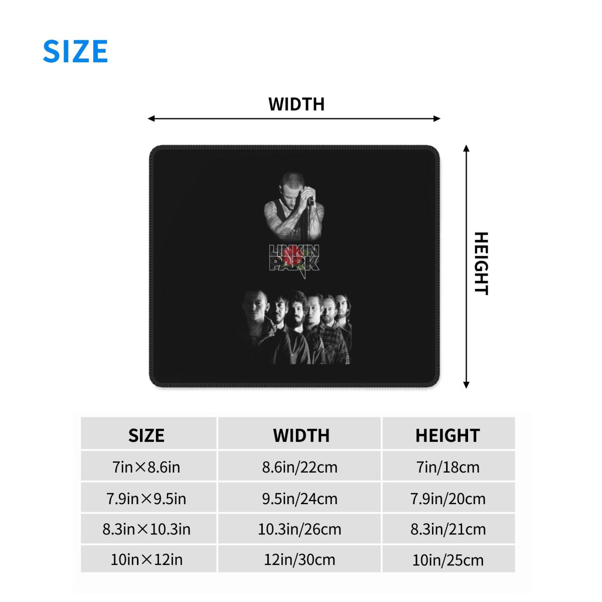 Multi-size Mouse Pad L-Linkin  - Desk Setup Mat ulasan dan harga