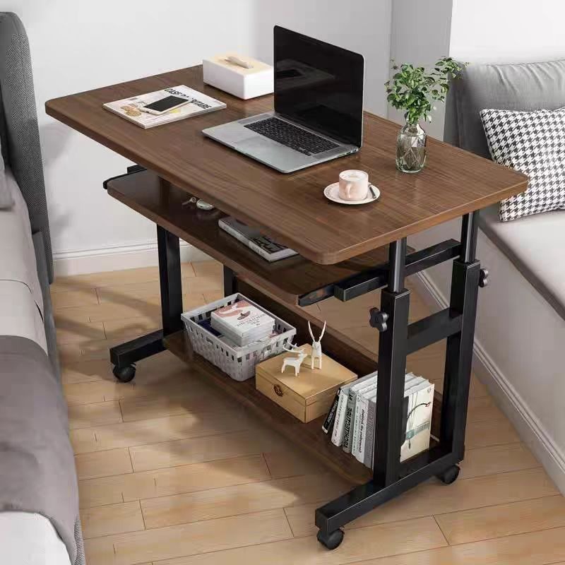 Movable small table, bedside t - Desk Setup Wood ulasan dan harga