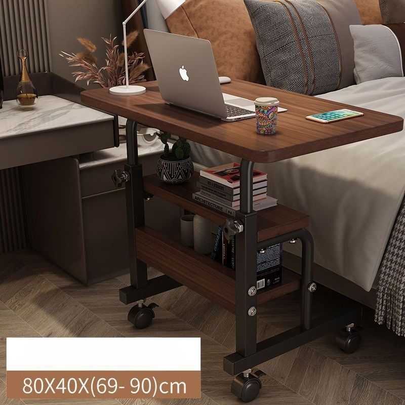 Movable small table, bedside t - Desk Setup Wood ulasan dan harga