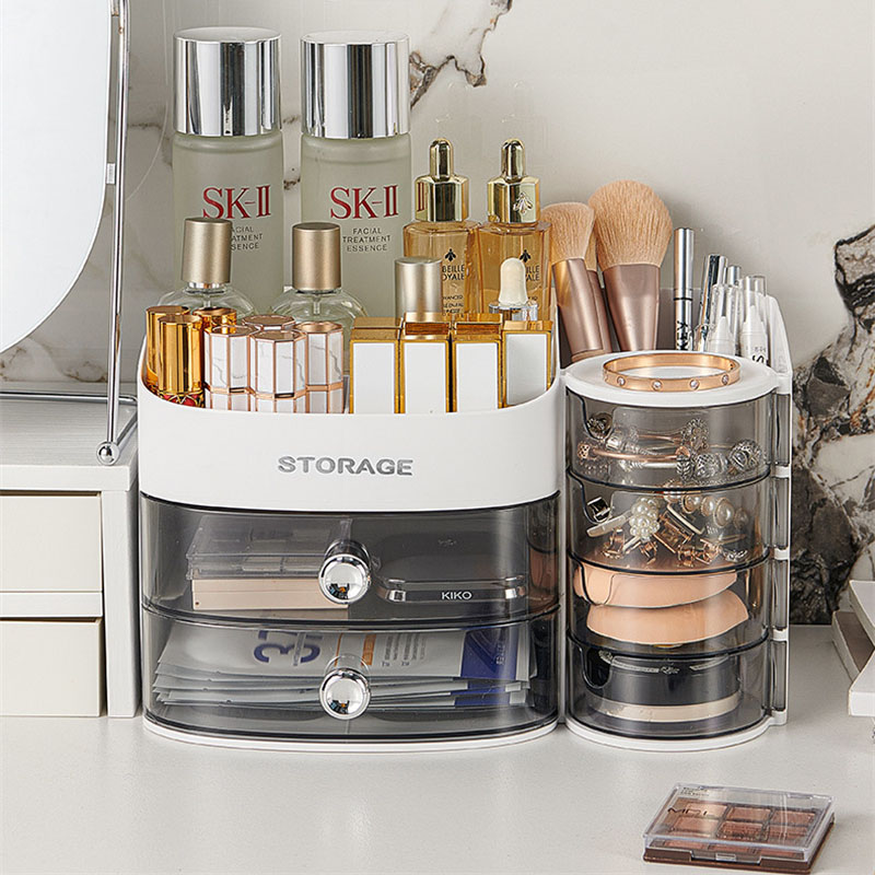 360 Degree Rotating Makeup Bru - Desk Drawer Unit ulasan dan harga