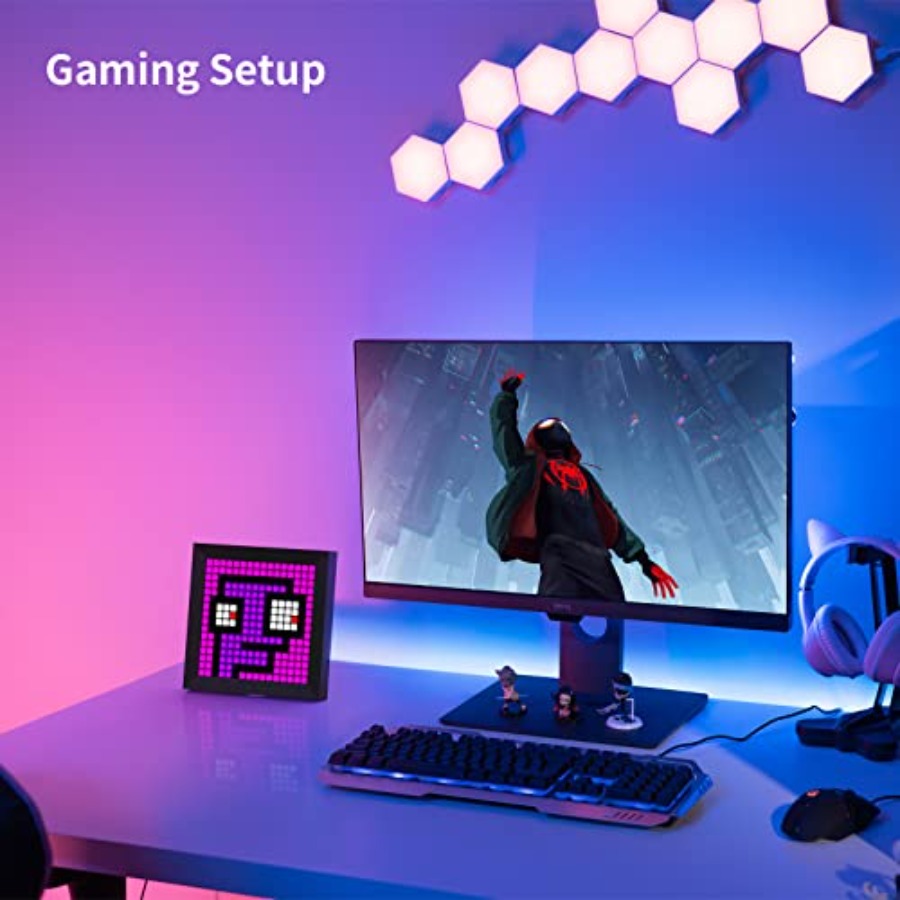 LED Light Pixel Display Panel  - Desk Setup Desk ulasan dan harga