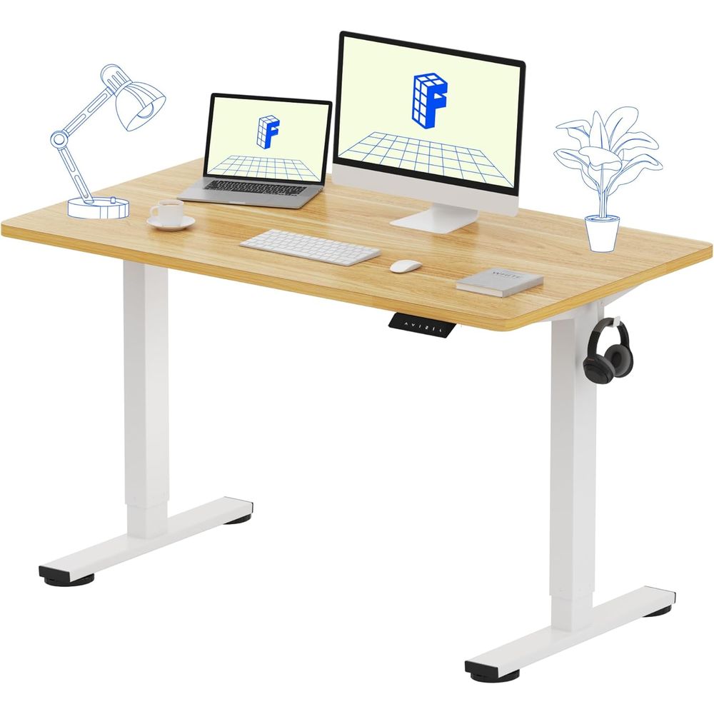 48x24 One-Piece Electric Stand - Desk Setup One Monitor ulasan dan harga