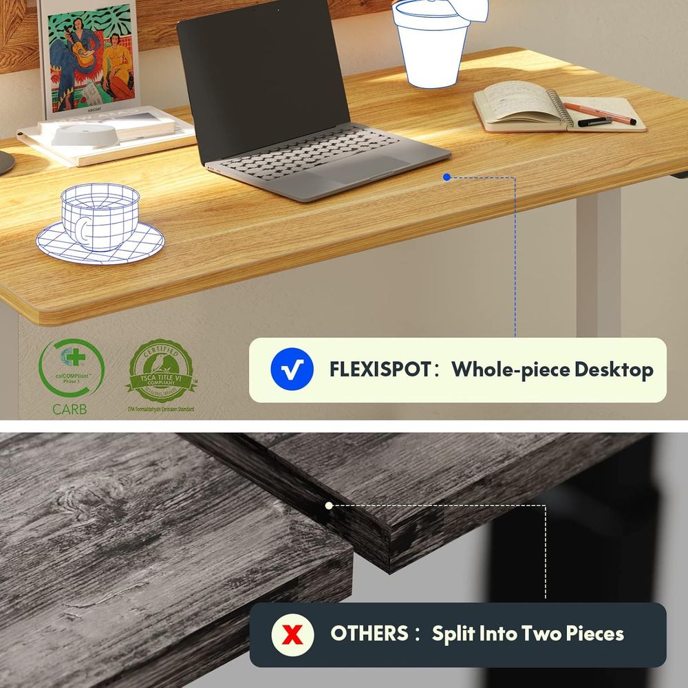 48x24 One-Piece Electric Stand - Desk Setup One Monitor ulasan dan harga