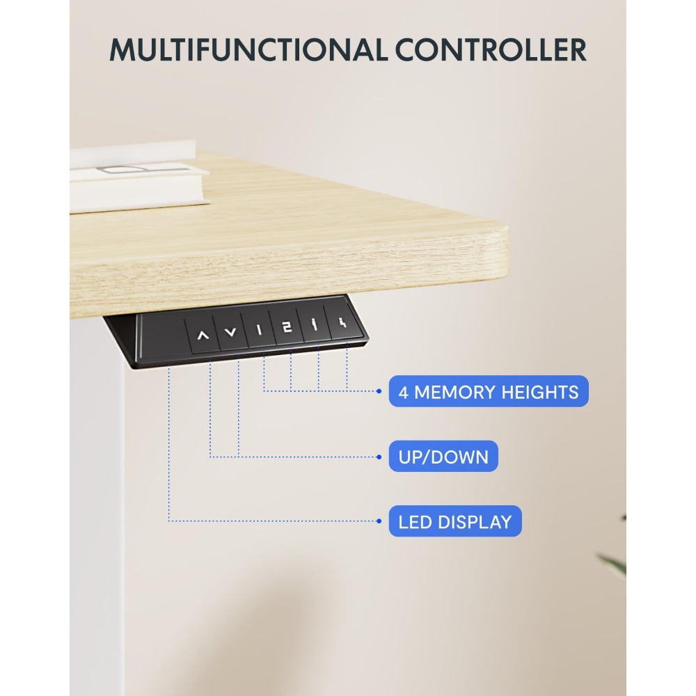 FLEXISPOT 63x32 Inch Electric  - Desk Setup Office ulasan dan harga