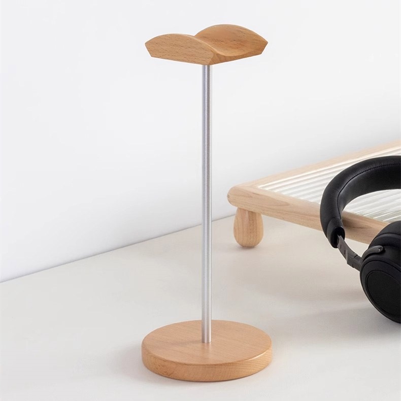 Black Walnut Wood & Aluminum H - Desk Setup Wood ulasan dan harga