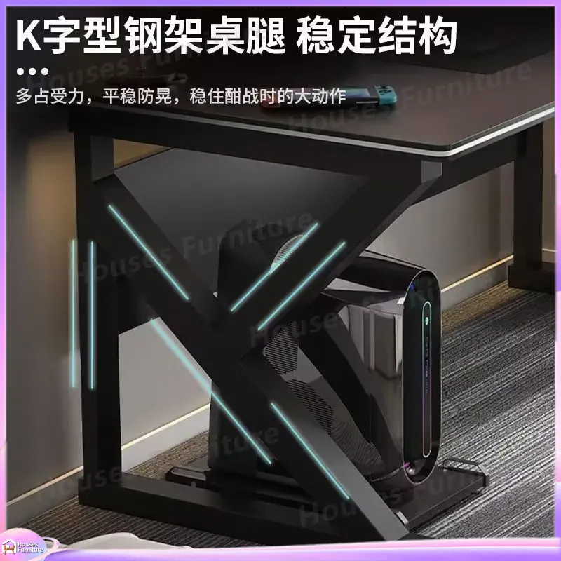 Cafe Metal Gaming Desk Black M - Desk Setup Office ulasan dan harga