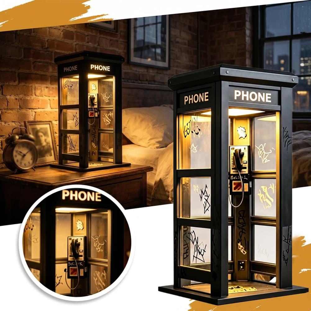 Retro Graffiti Phone Booth Tab - Desk Setup Desk ulasan dan harga