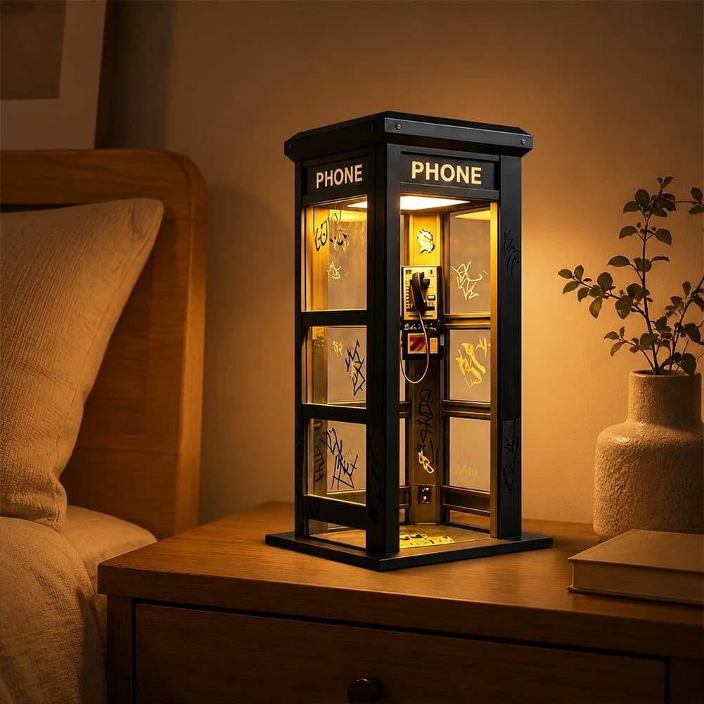 Retro Graffiti Phone Booth Tab - Desk Setup Desk ulasan dan harga
