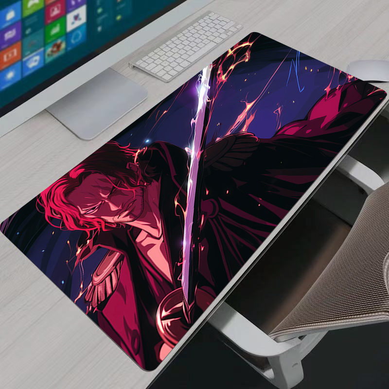 One Piece Shanks Mouse Pad Lar - Desk Setup Mat ulasan dan harga