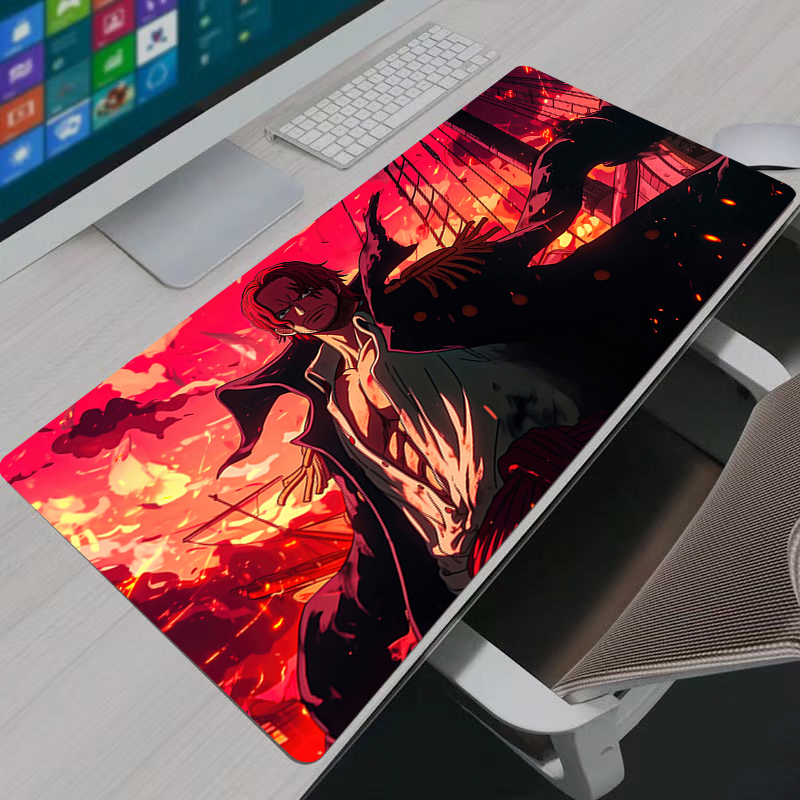 One Piece Shanks Mouse Pad Lar - Desk Setup Mat ulasan dan harga