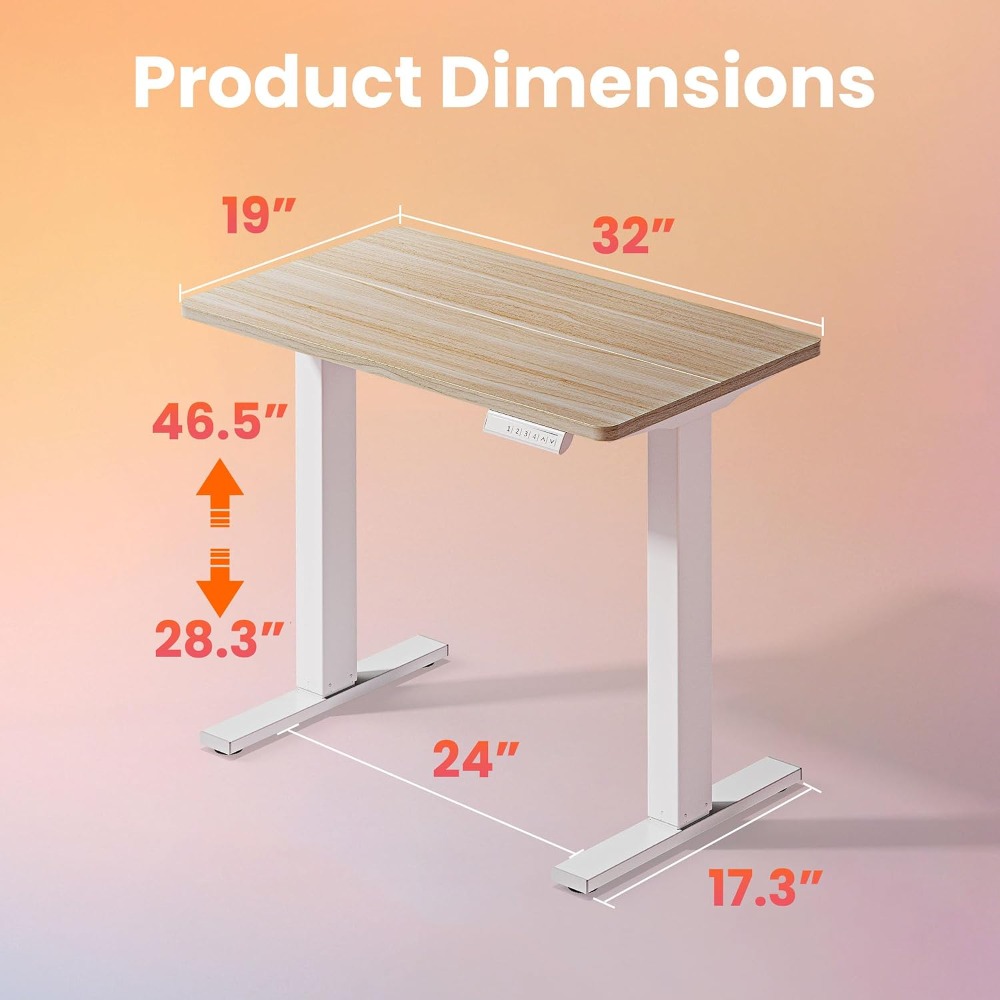 Small Electric Standing Desk A - Desk Setup Height ulasan dan harga