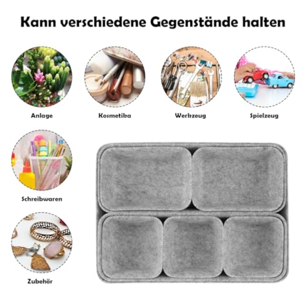 8pcs/set Felt Storage Box Desk - Desk Drawer Unit ulasan dan harga