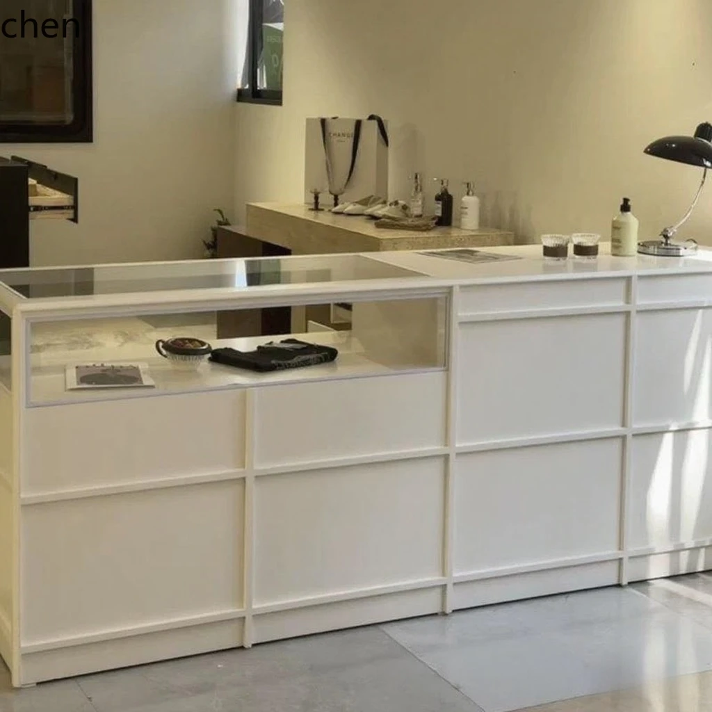 HYS Clothing Store Island Tabl - Desk Setup Office ulasan dan harga