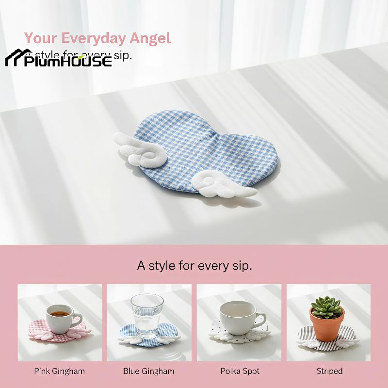 1Pcs Aesthetic Plaid Anti Scal - Desk Setup Girly ulasan dan harga