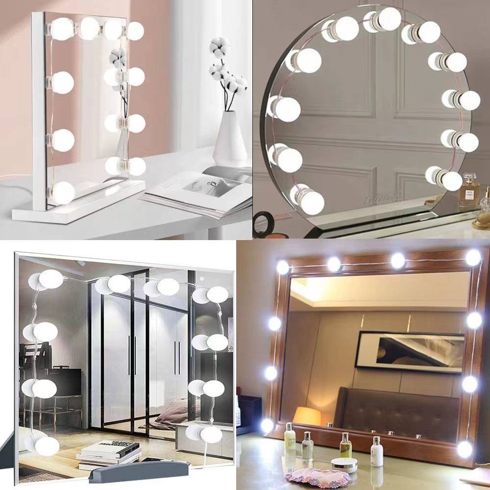 LED Light Paste Mirror Makeup  - Desk Setup Lamp ulasan dan harga