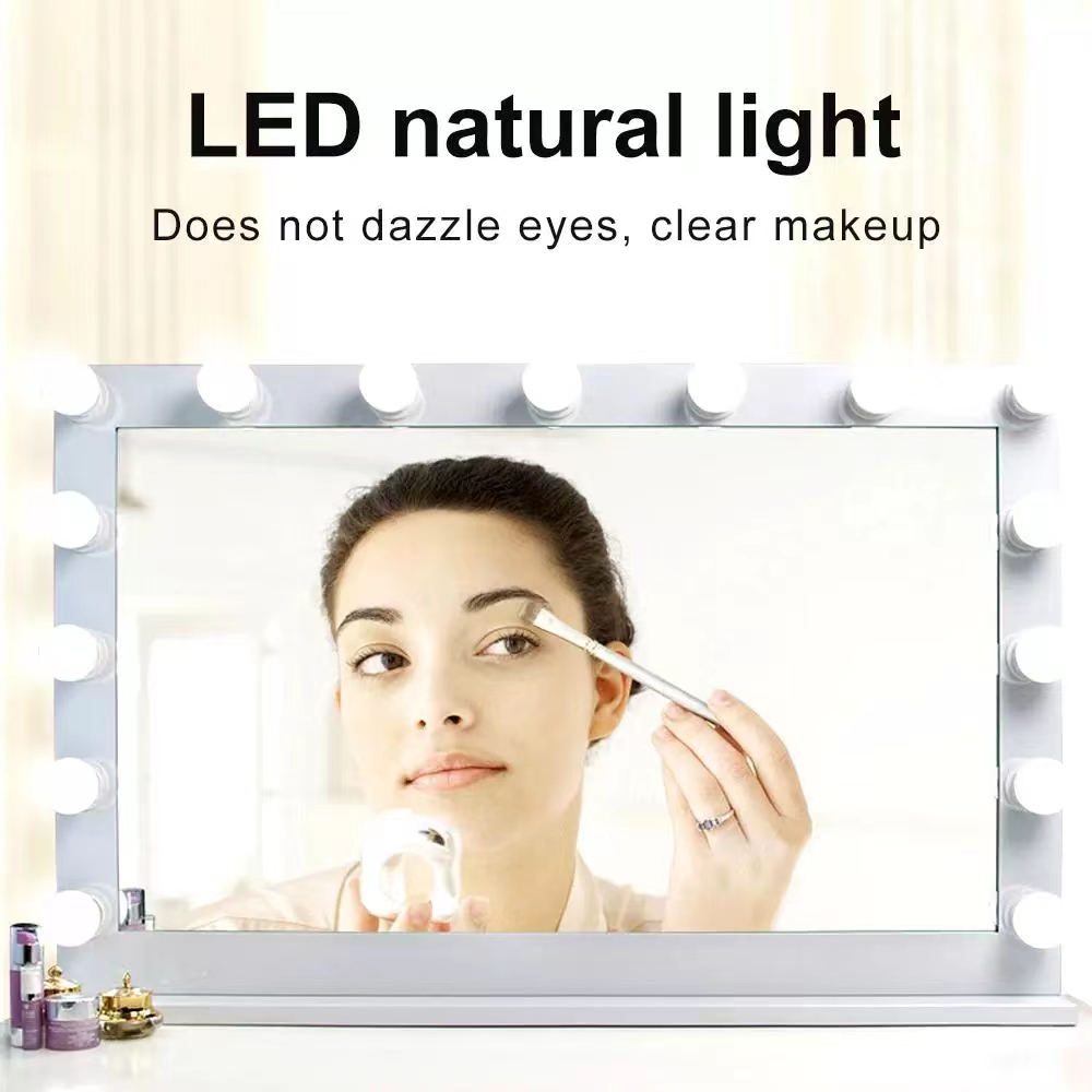 LED Light Paste Mirror Makeup  - Desk Setup Lamp ulasan dan harga