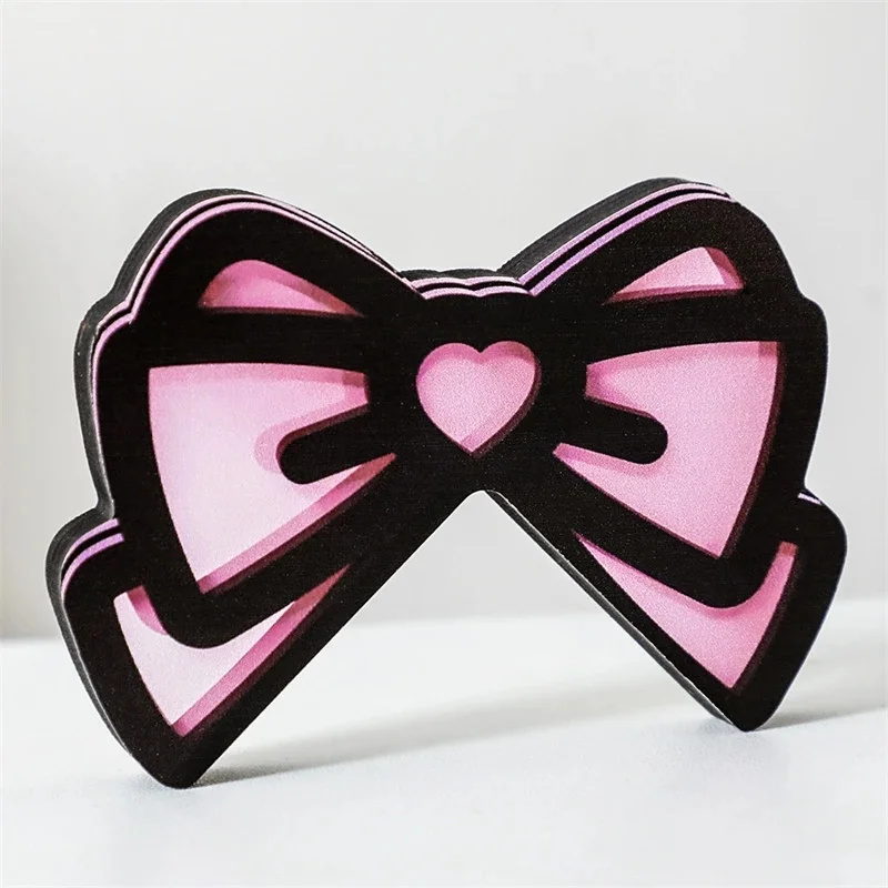 Kawaii Pink Acrylic Bow Monito - Desk Setup Office ulasan dan harga