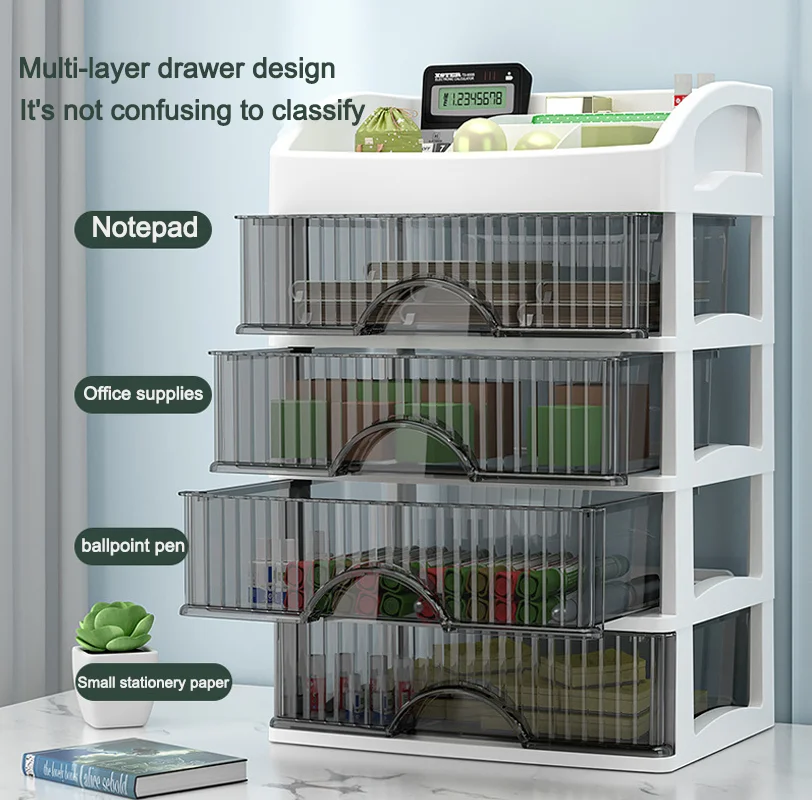 New 1Pc 5-layer Makeup Storage - Desk Drawer Unit ulasan dan harga