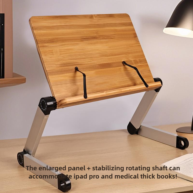Adjustable Bamboo Bed Desk Fol - Desk Setup With Ipad ulasan dan harga