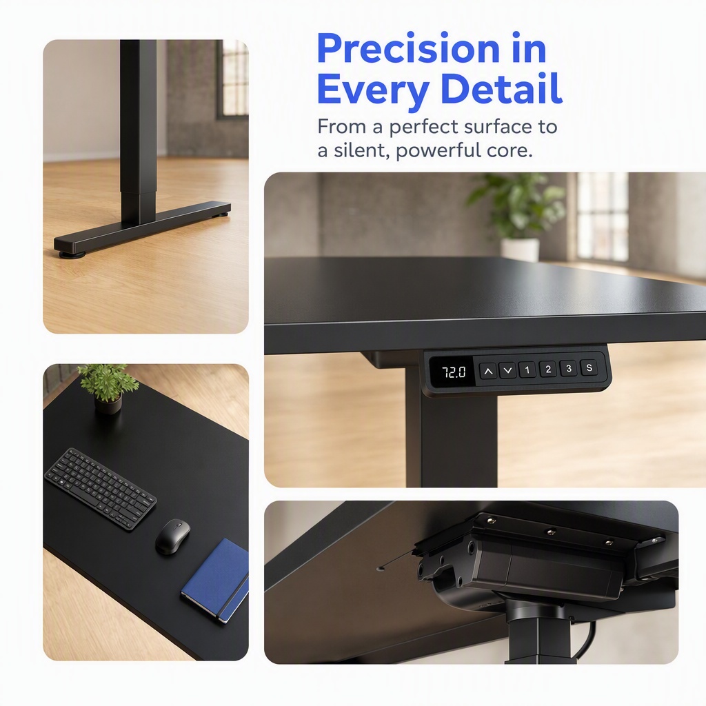 Electric Standing Desk, Whole  - Desk Setup Height ulasan dan harga