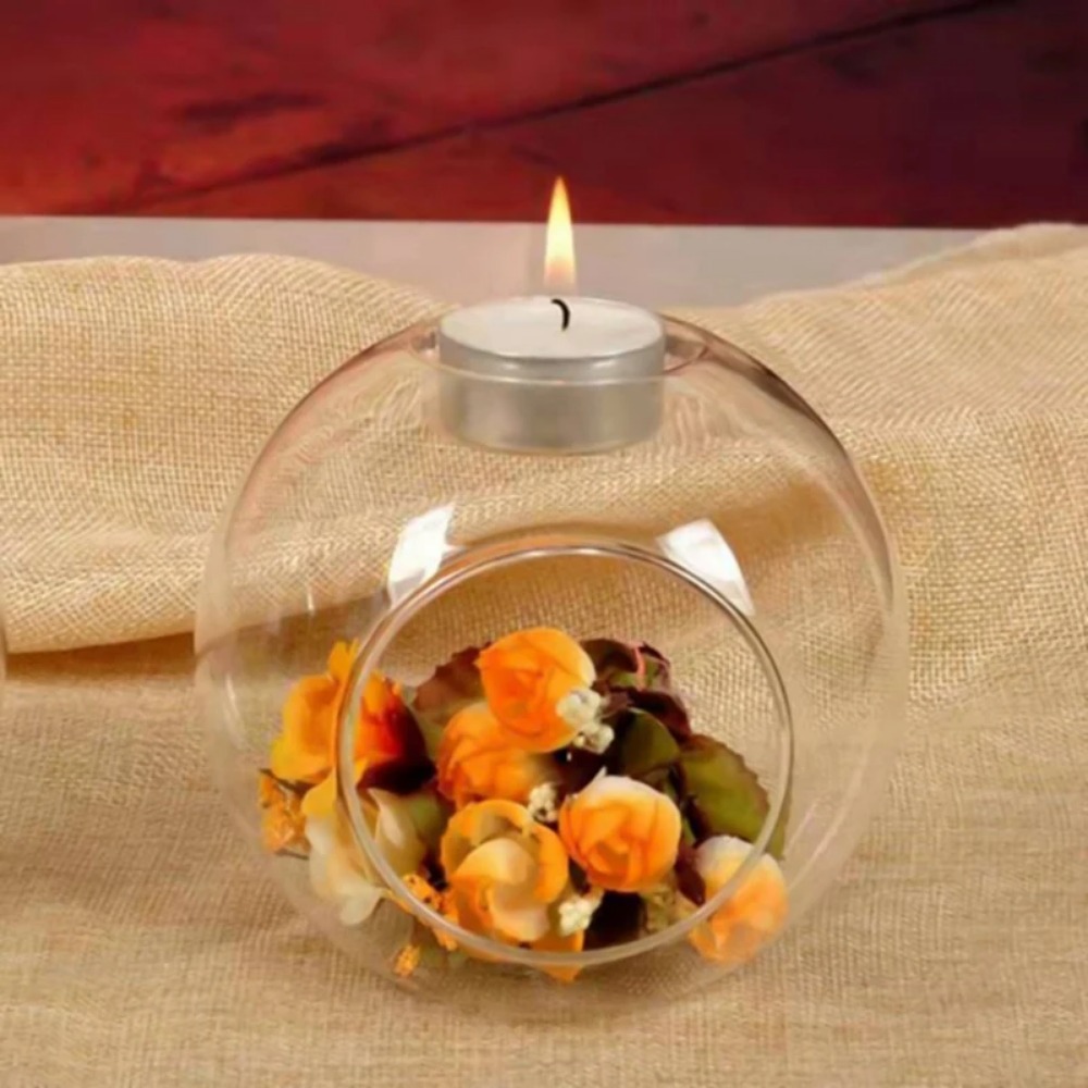 6/12pcs Glass Round Hollow Can - Desk Setup Lamp ulasan dan harga