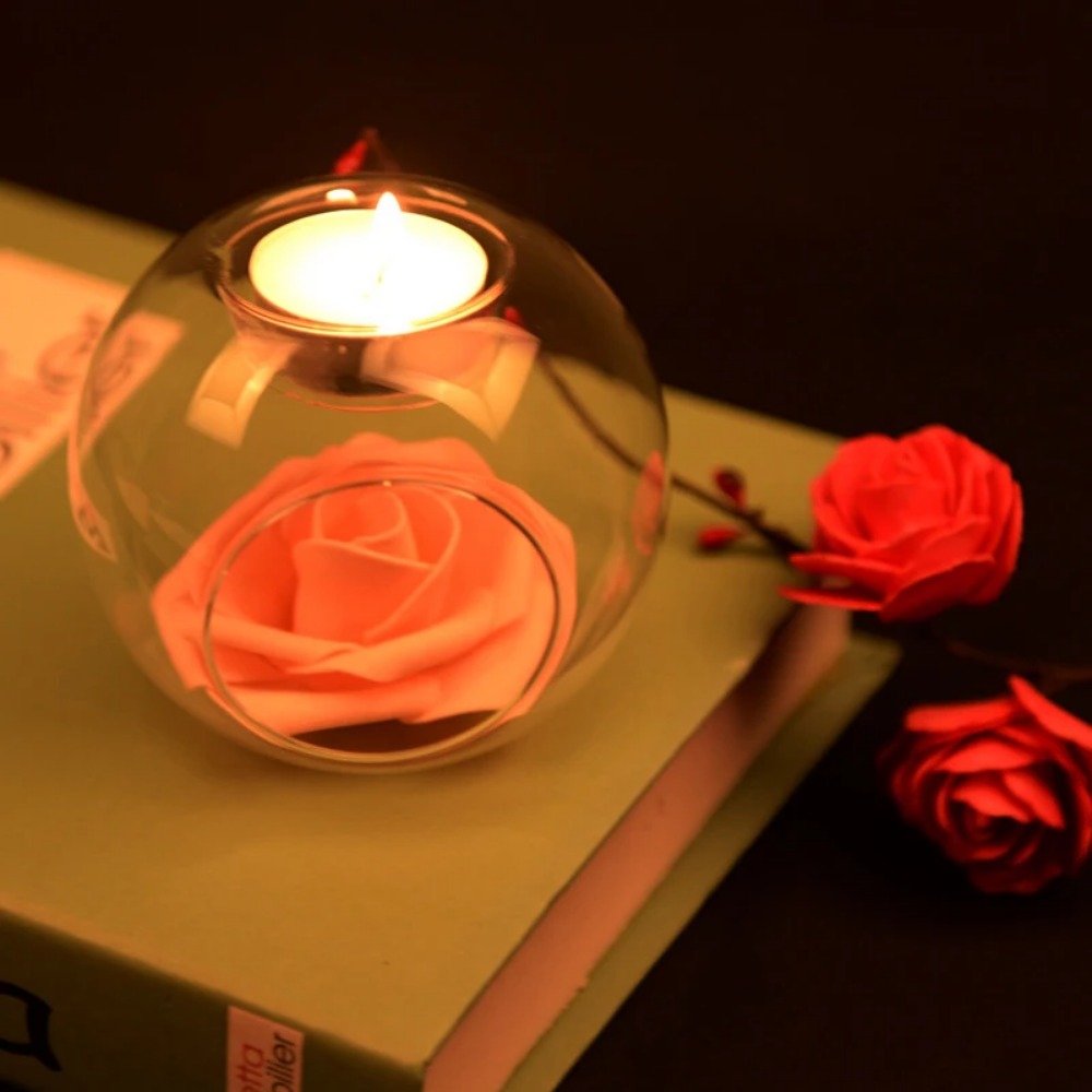 6/12pcs Glass Round Hollow Can - Desk Setup Lamp ulasan dan harga