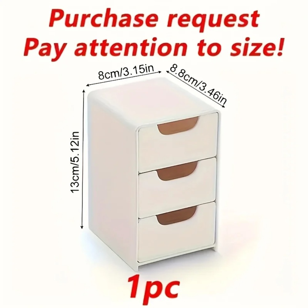 Chic 3-Tier Desk Organizer wit - Desk Drawer Unit ulasan dan harga