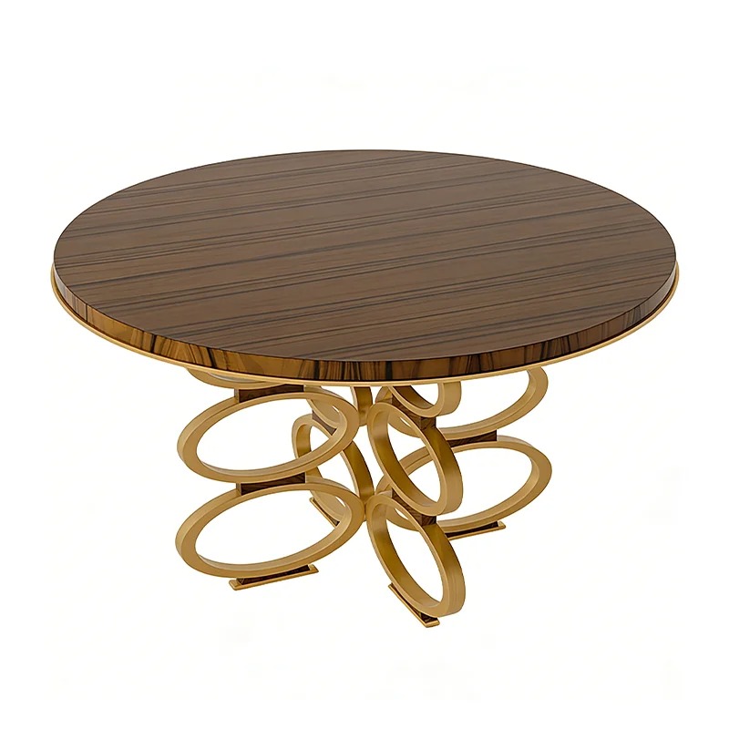 *Luxurious Round Dining Table  - Desk Setup Wood ulasan dan harga