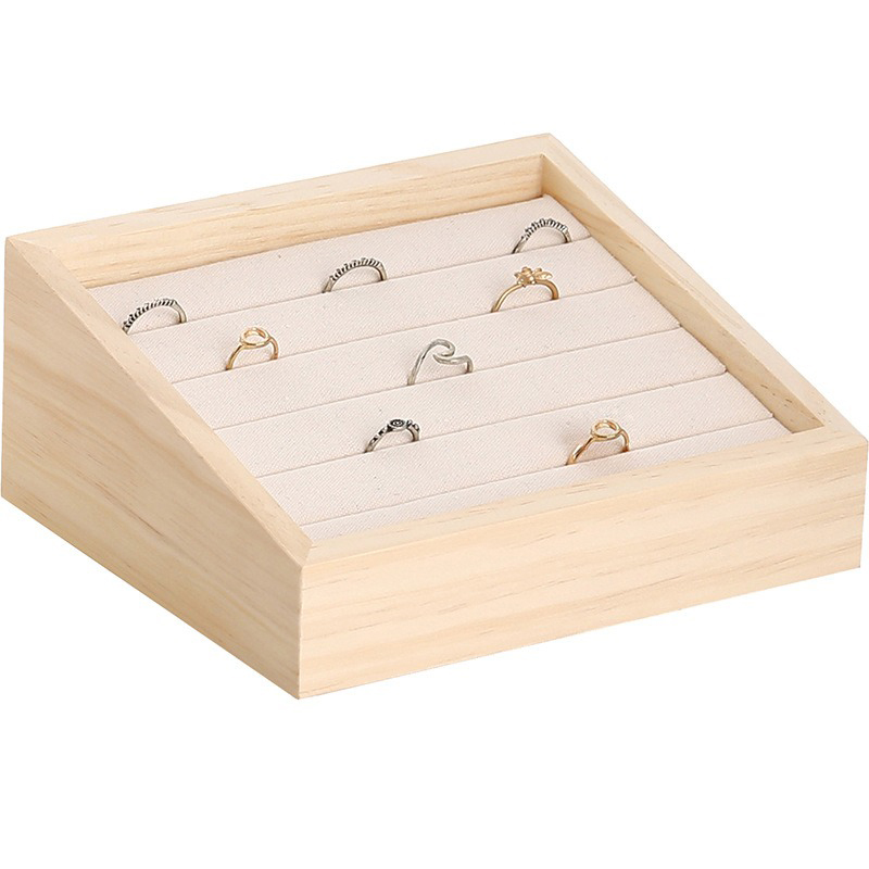 1pc Wood Jewelry Display Tray  - Desk Setup Wood ulasan dan harga