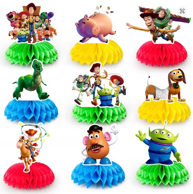Toy Story 5 Honeycomb Centerpi - Desk Setup Desk ulasan dan harga