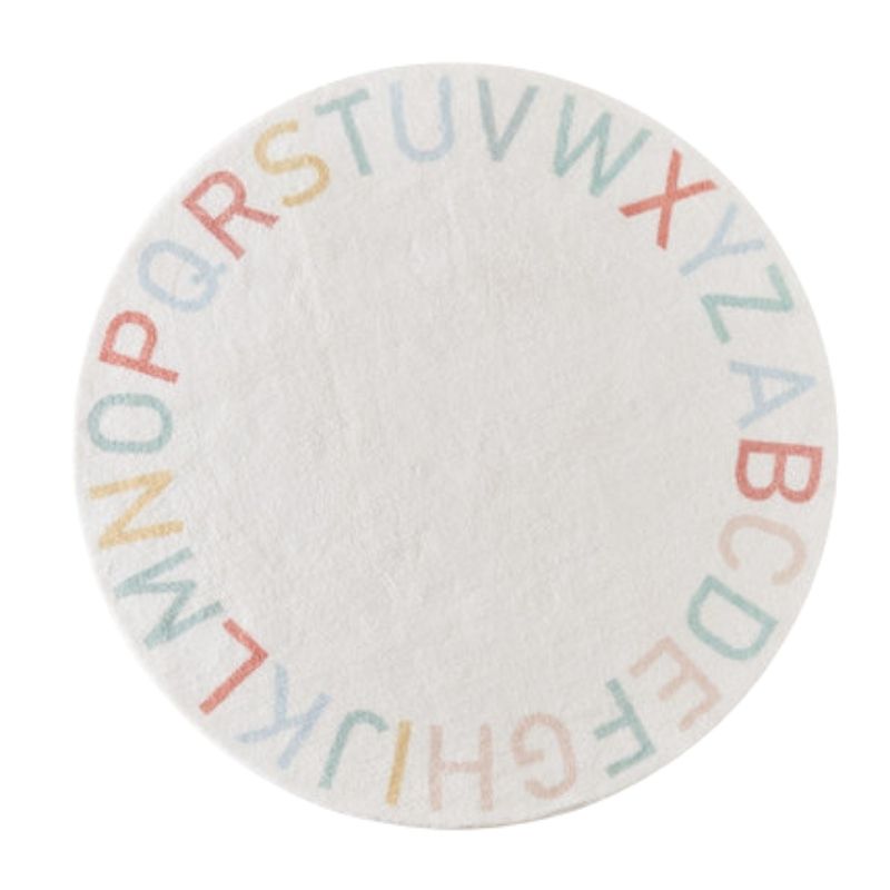 Round Fluffy Carpet For Living - Desk Setup Girly ulasan dan harga
