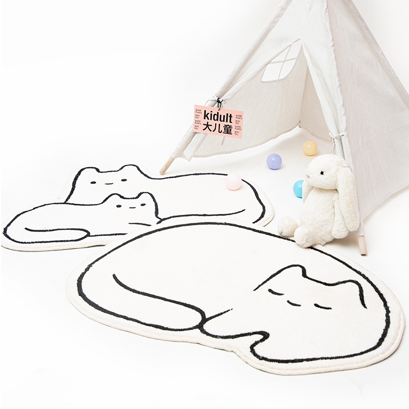 Cute Cat’s Carpet In The Bedro - Desk Setup Girly ulasan dan harga