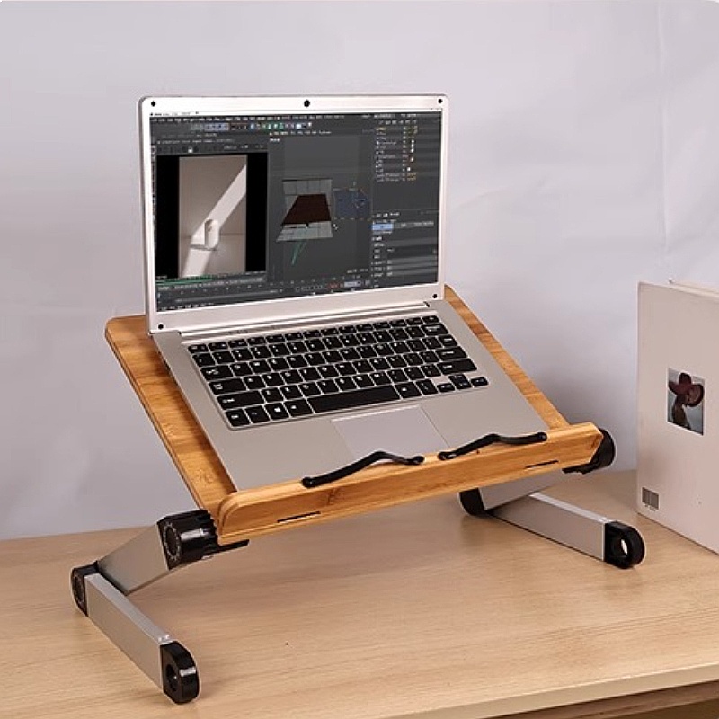 Bamboo Adjustable Bed Desk Lap - Desk Setup With Ipad ulasan dan harga
