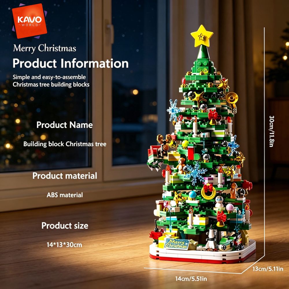KAVOWORLD 1024pcs Christmas Tr - Desk Setup Lighting Ideas ulasan dan harga